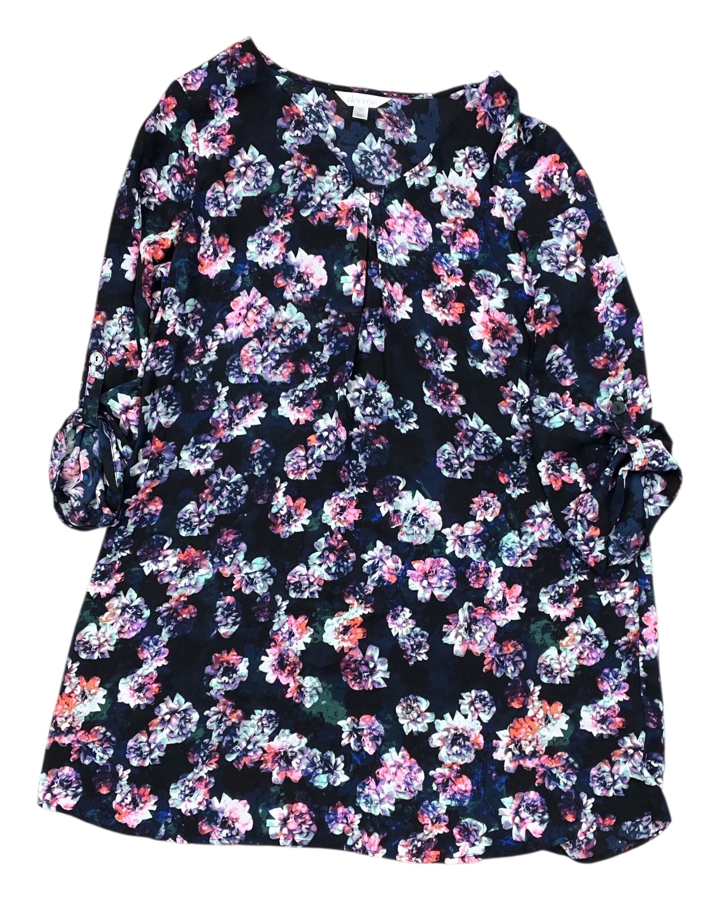 Dress Casual Midi By Decree In Blue, Size:Xl