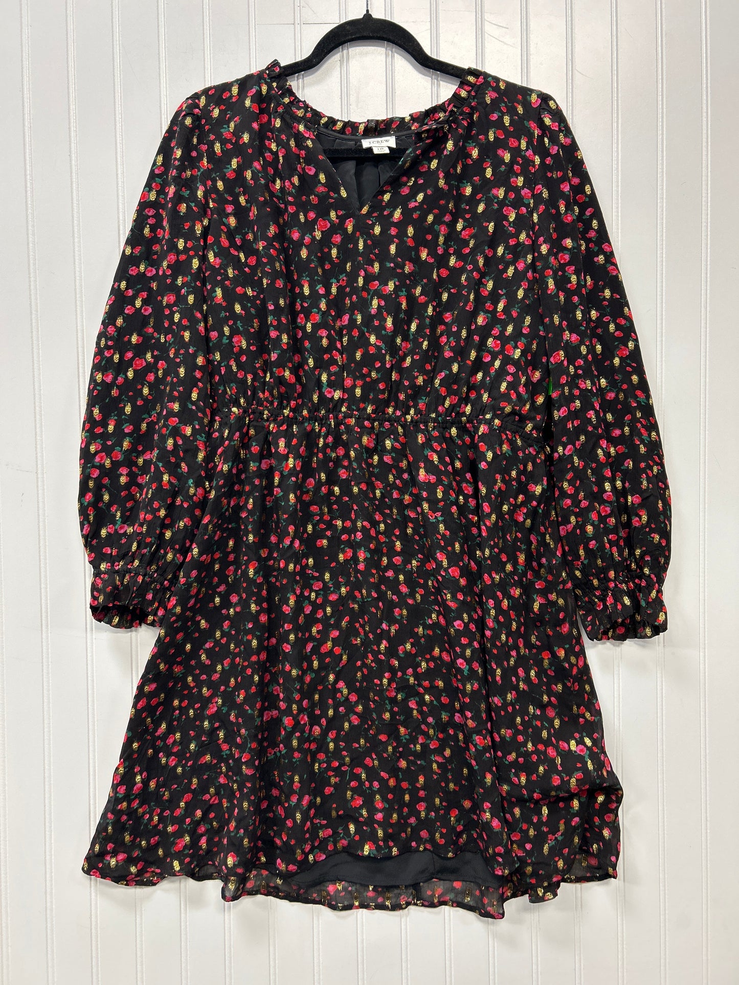 Dress Casual Midi By J. Crew In Floral Print, Size:10