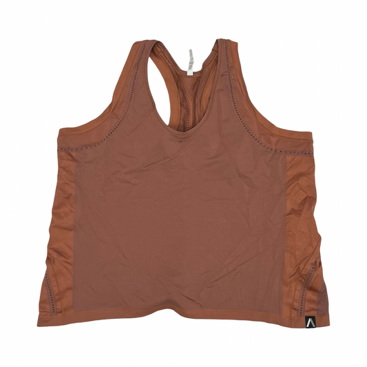 Athletic Tank Top By Clothes Mentor In Orange, Size:3X