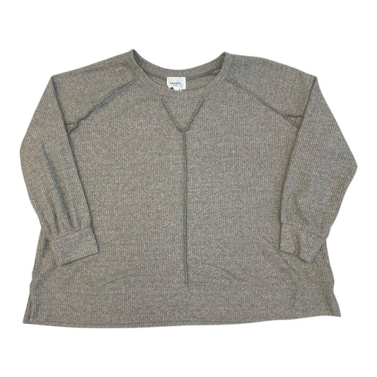 Sweater By Andree By Unit In Tan, Size:1X