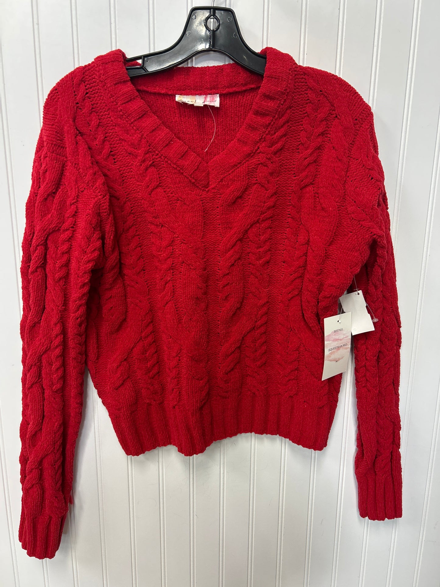 Sweater By Clothes Mentor In Red, Size:M