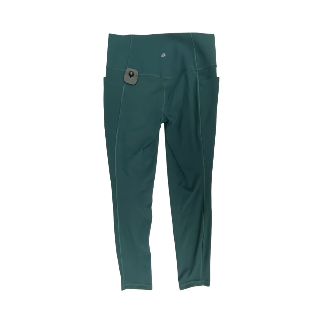Athletic Leggings By Athleta In Green, Size:M