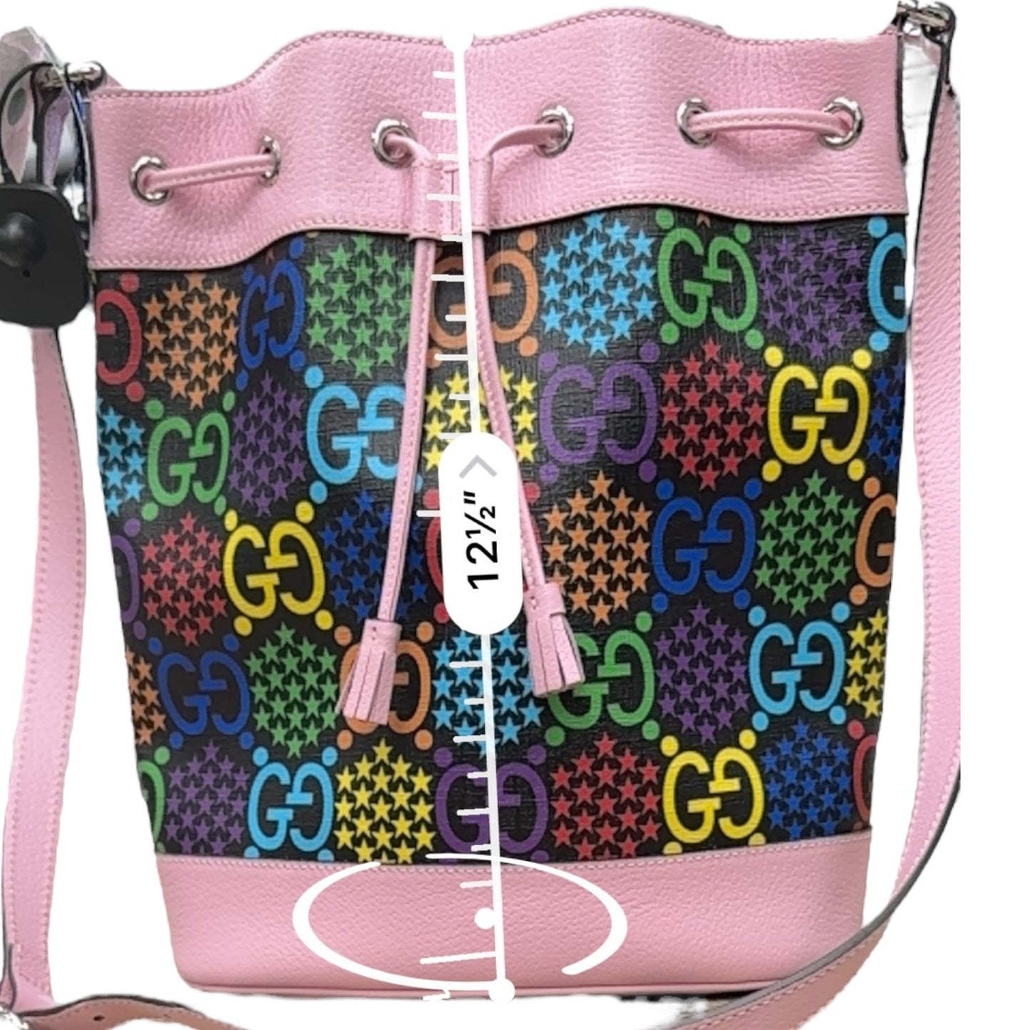 Handbag Luxury Designer By Gucci In Multi, Size:Large