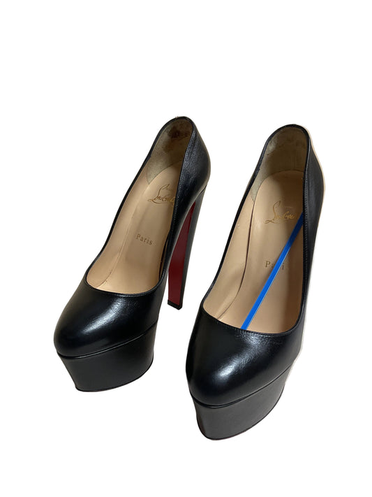 Shoes Luxury Designer By Christian Louboutin In Black, Size:8.5