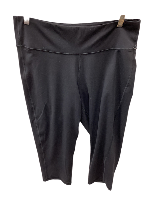 Athletic Leggings Capris By Tek Gear In Black, Size:1X