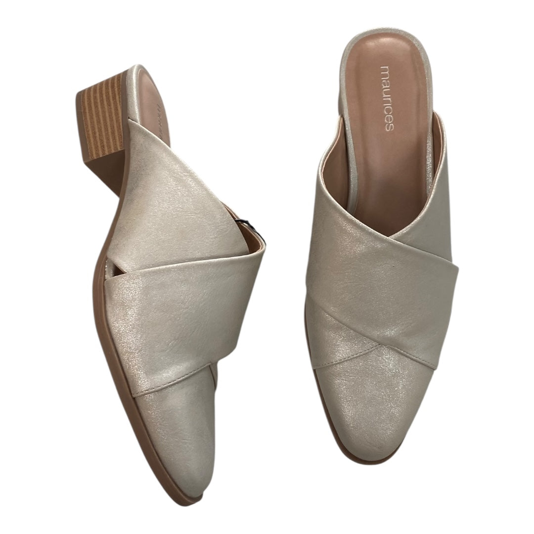 Shoes Heels Block By Maurices In Gold, Size:8.5