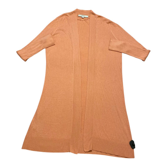 Sweater Cardigan By Loft In Pink, Size:M