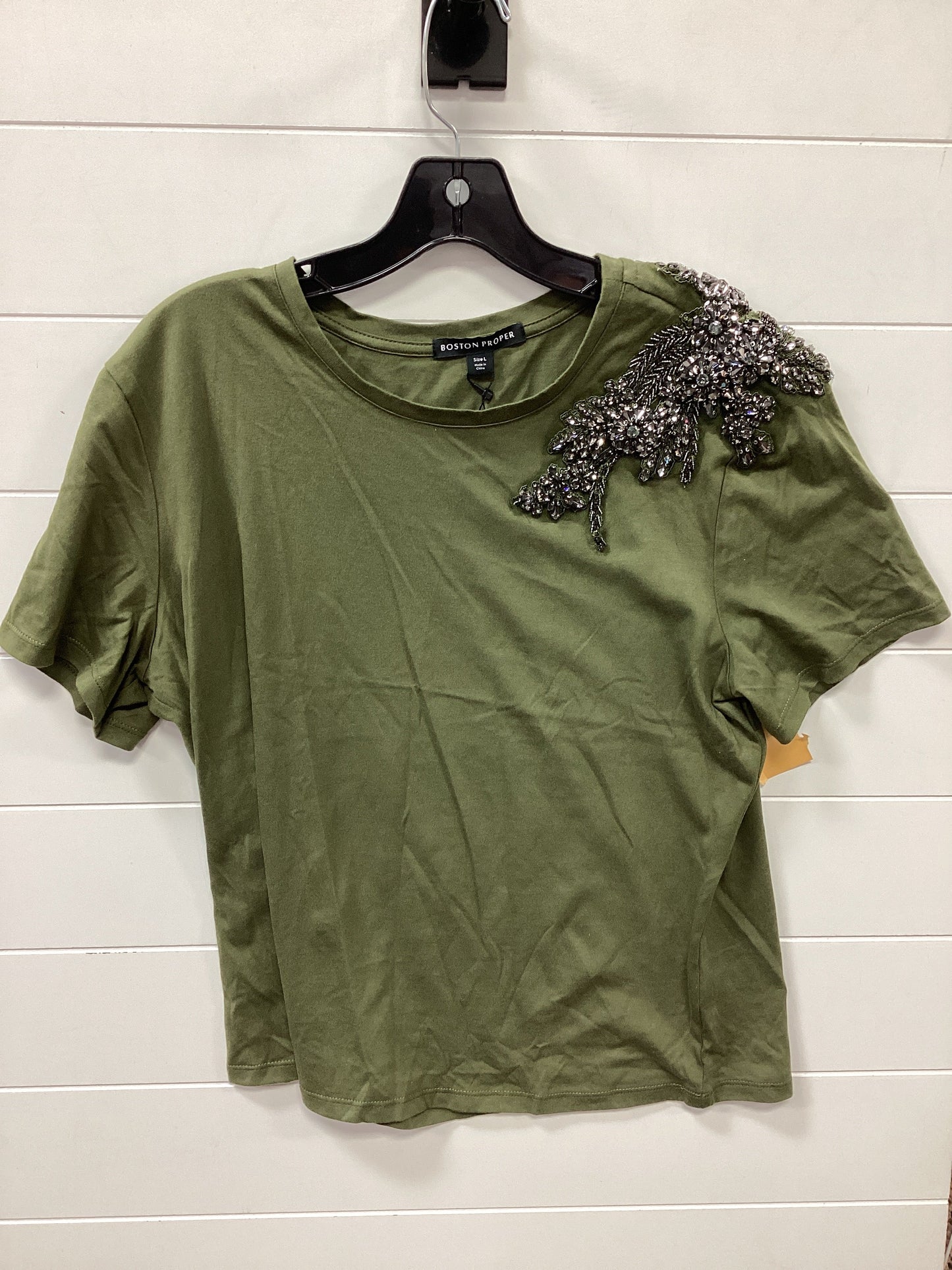 Top Ss By Boston Proper In Green, Size:L