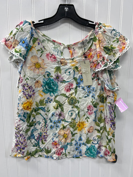 Top Ss By Rachel Zoe In Floral Print, Size:Xl