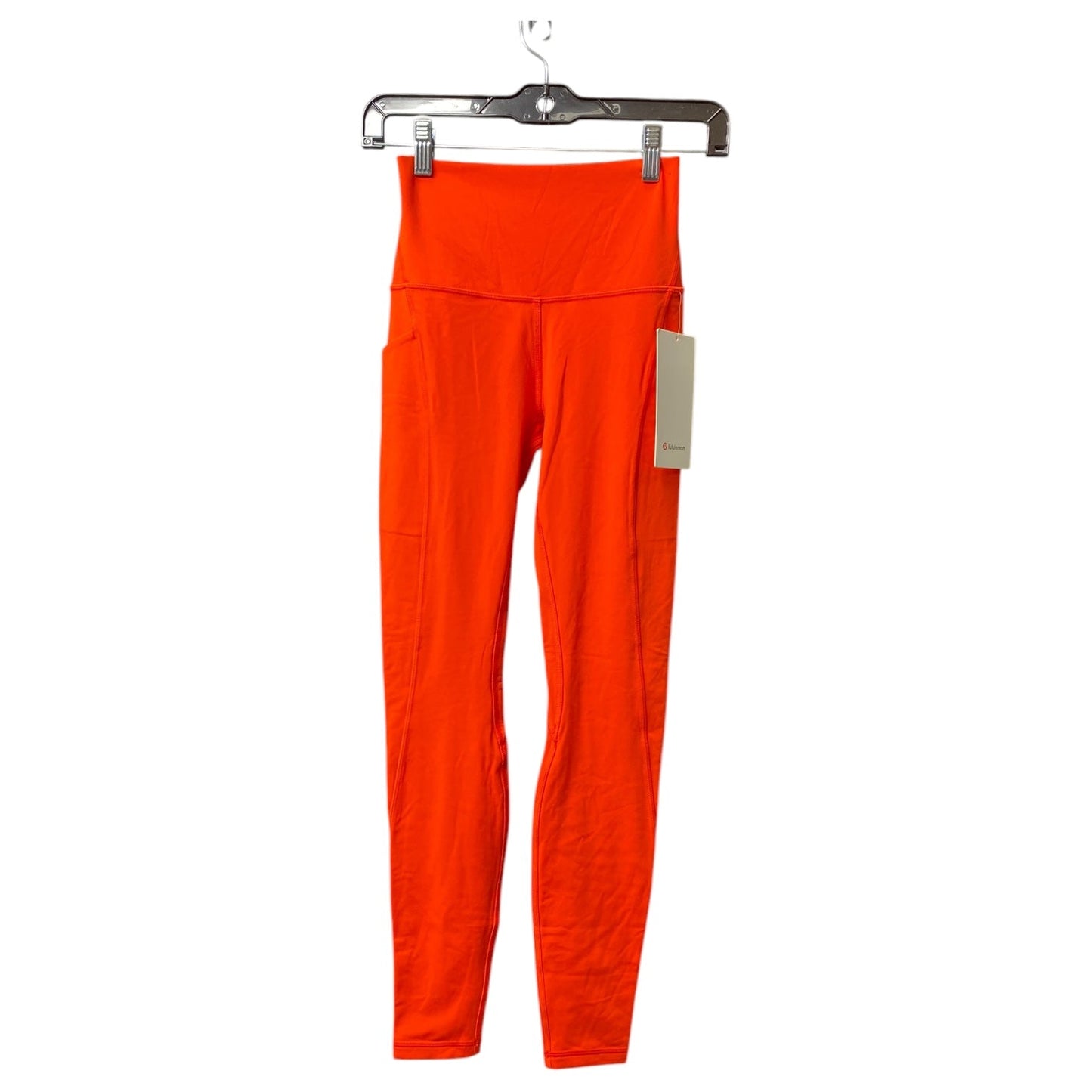 Athletic Pants By Lululemon In Orange, Size:4