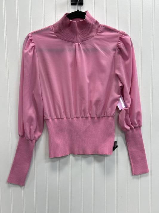 Blouse Ls By French Connection In Pink, Size:Xs