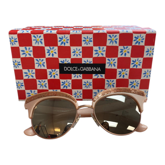 Sunglasses Luxury Designer By Dolce And Gabbana In Pink