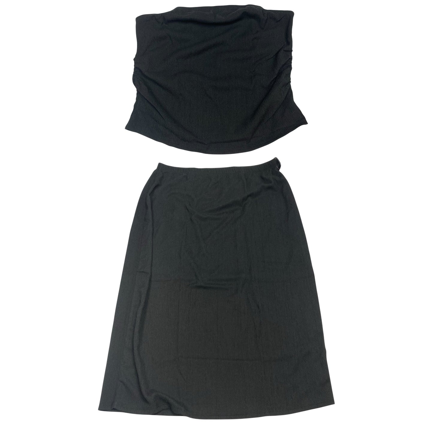 Skirt Set 2Pc By Fashion Nova In Black, Size:1X