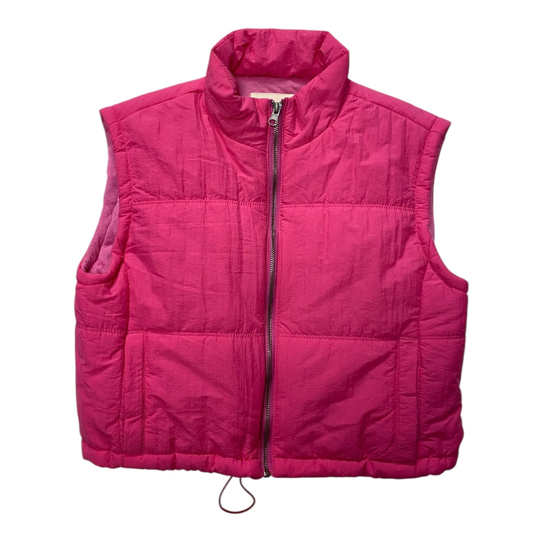 Vest Puffer & Quilted By Thread And Supply In Pink, Size:Xs