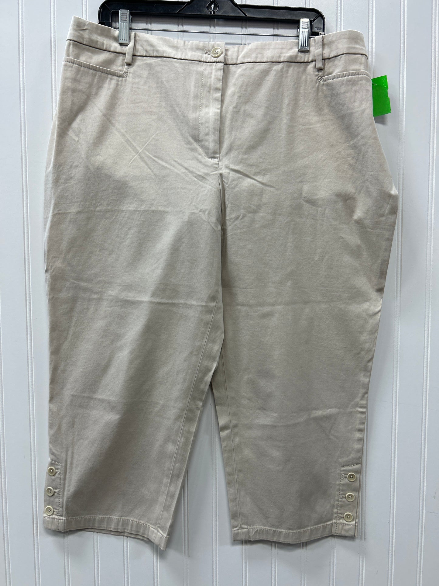 Pants Chinos & Khakis By Talbots In Tan, Size:16