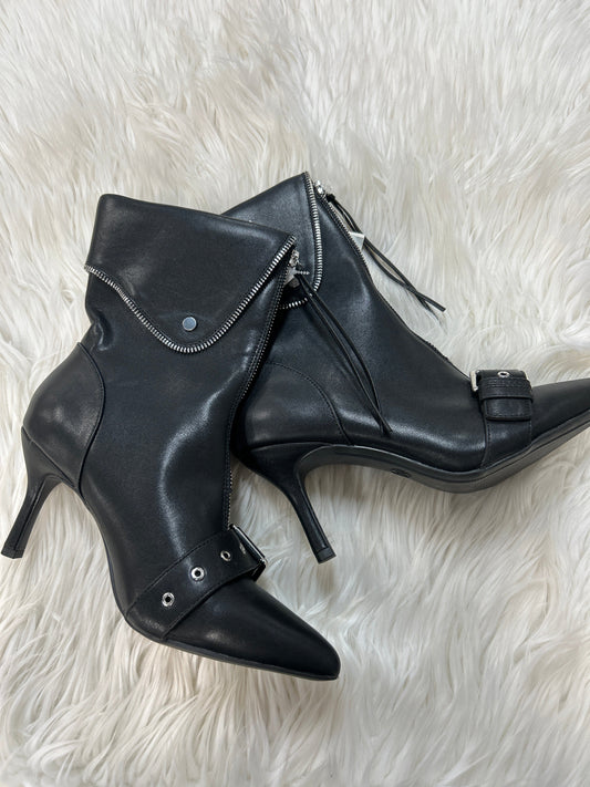 Boots Ankle Heels By A New Day In Black, Size:9.5