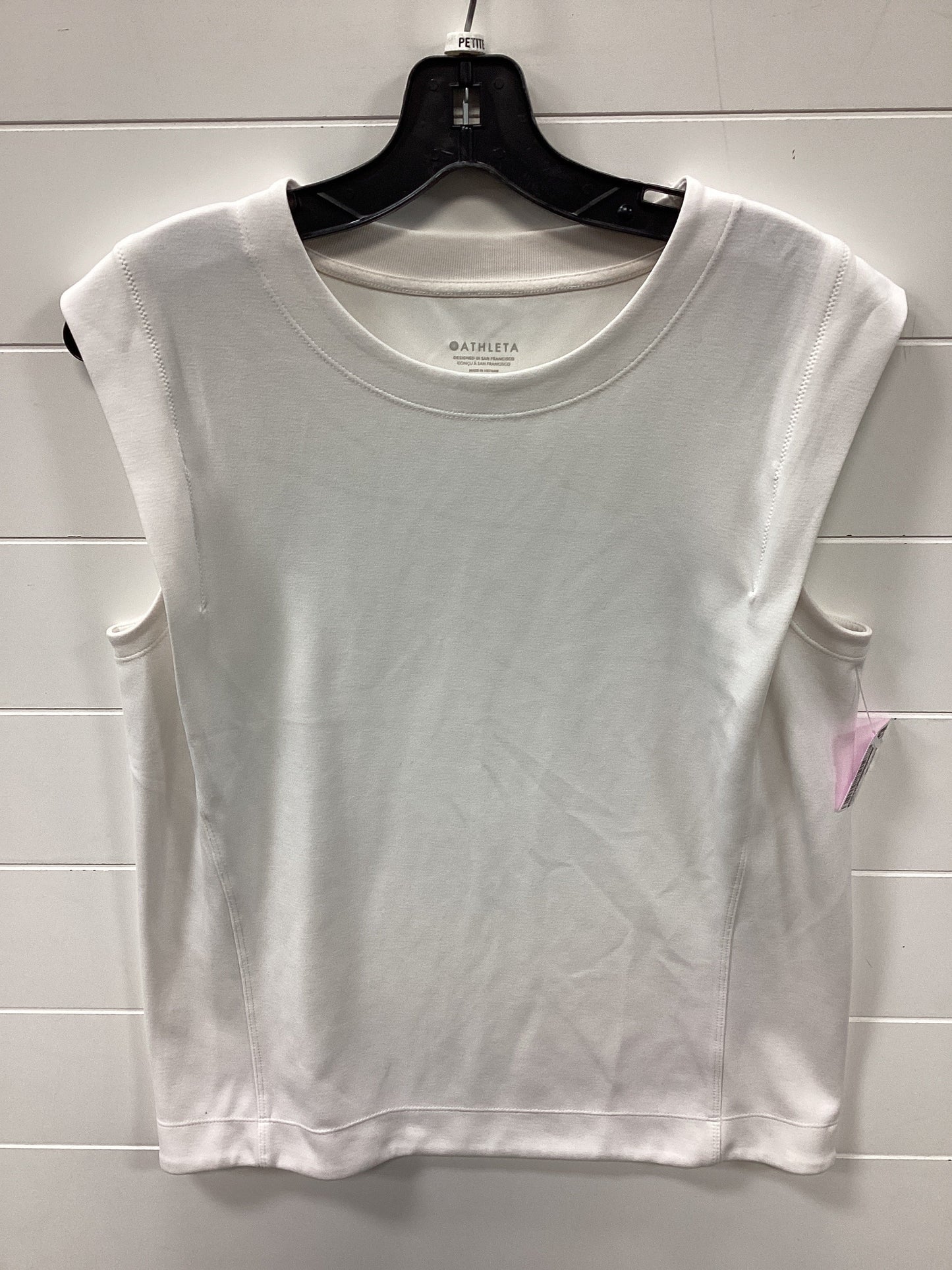 Athletic Tank Top By Athleta In Cream, Size:M