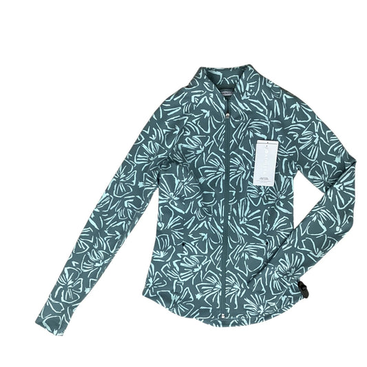 Athletic Jacket By Athleta In Aqua, Size:M