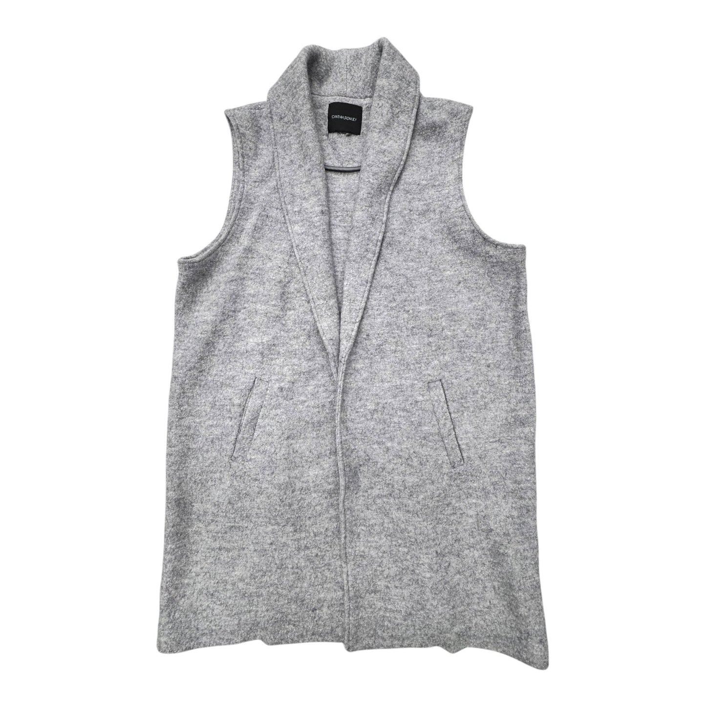 Vest Sweater By Cynthia Rowley In Grey, Size:Xl