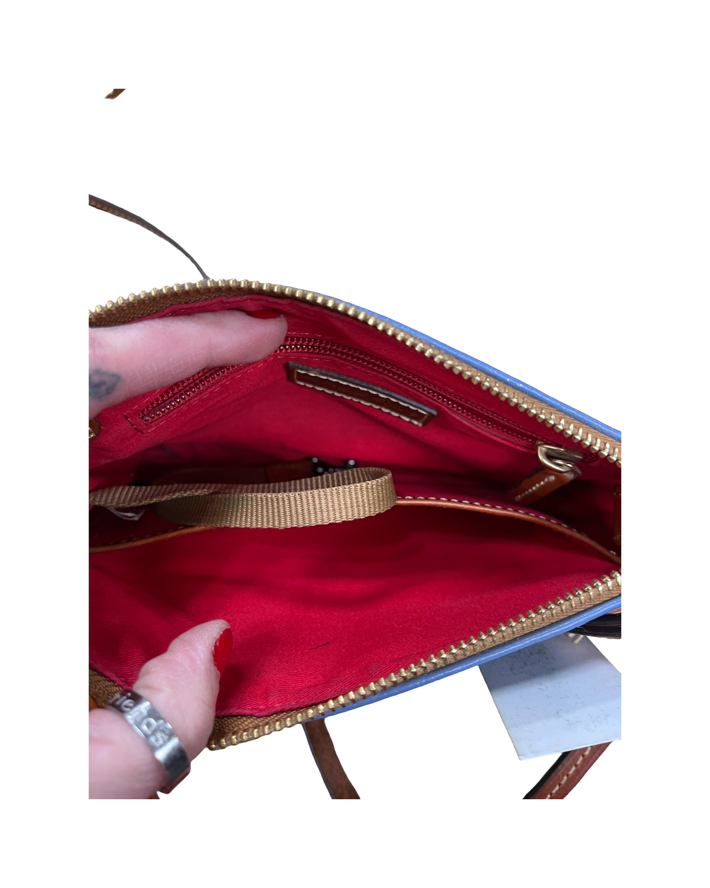 Crossbody Designer By Dooney And Bourke In Blue, Size:Small