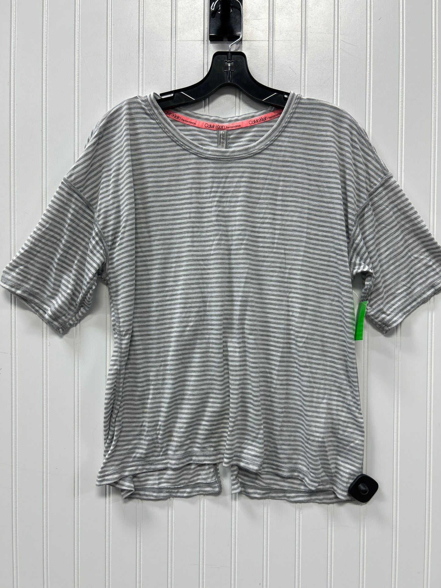 Top Ss By Calvin Klein In Grey, Size:L
