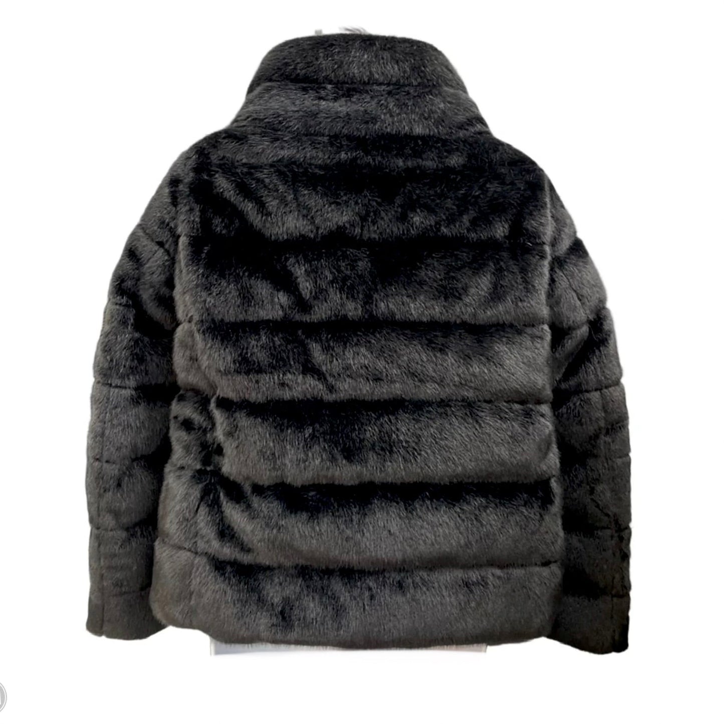 Coat Faux Fur & Sherpa By Cma In Black, Size: S