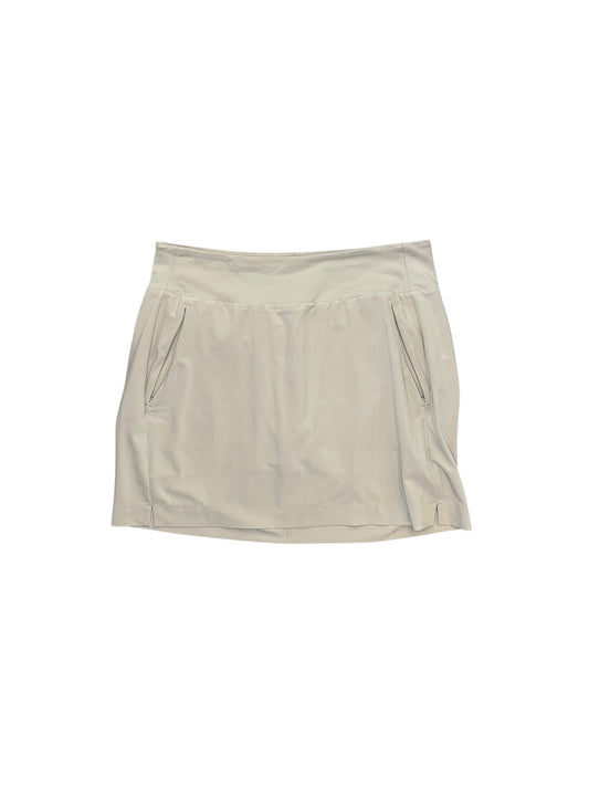 Athletic Skort By Athleta In Tan, Size:M