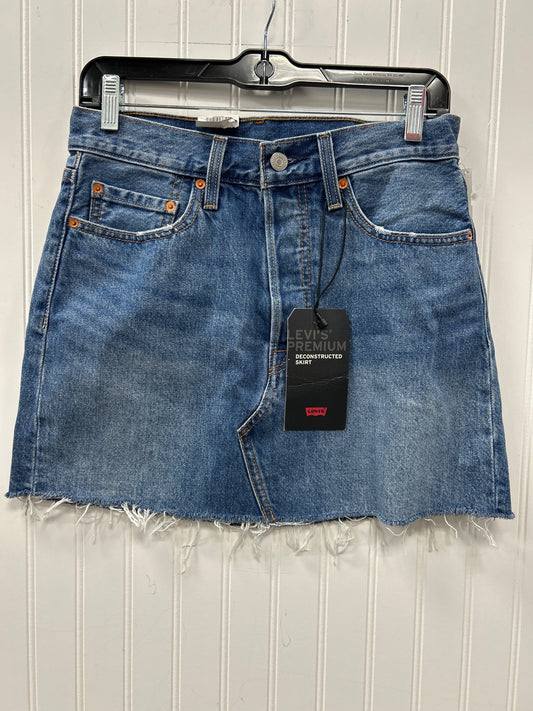Skirt Mini & Short By Levis In Blue Denim, Size:4 NWT