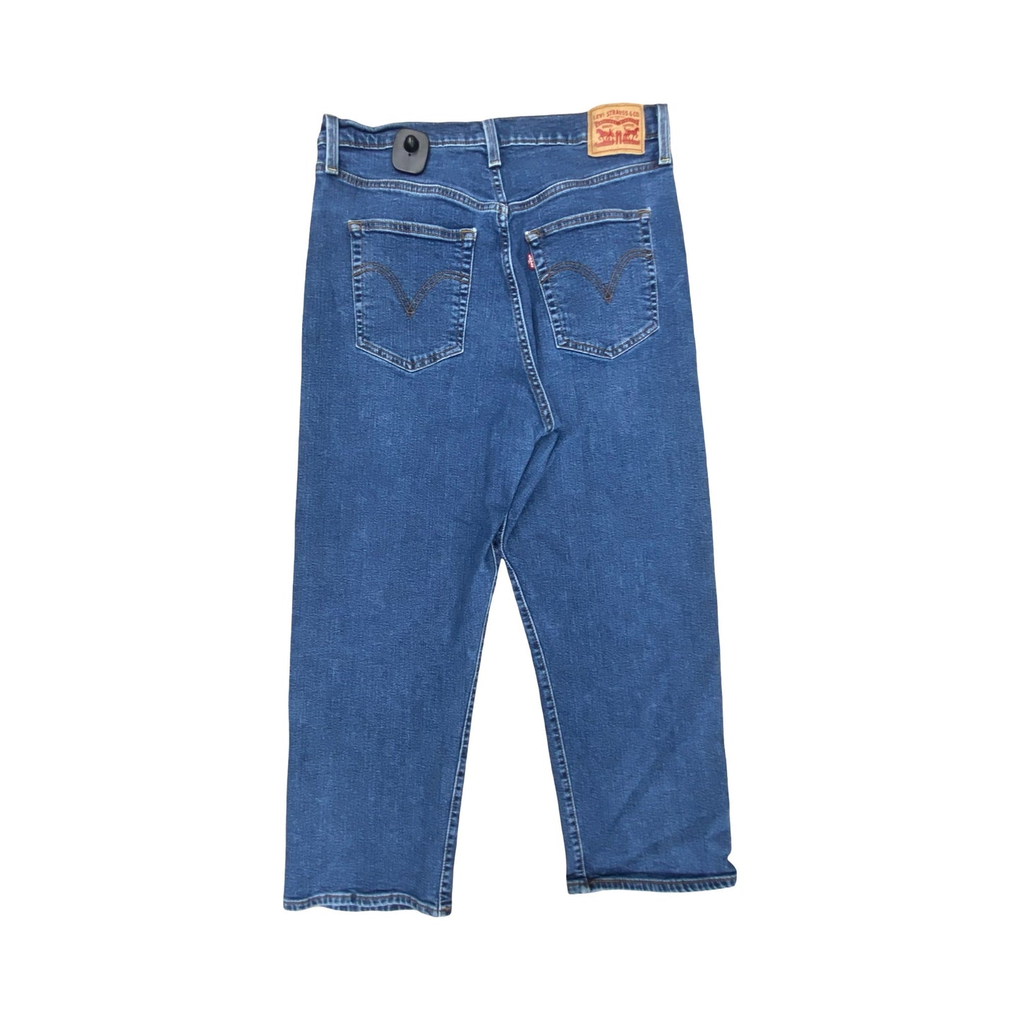 Jeans Wide Leg By Levis In Blue Denim, Size:16