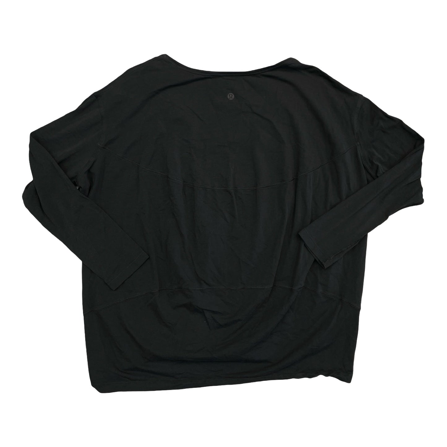 Athletic Top Ls Crewneck By Lululemon In Black, Size:6