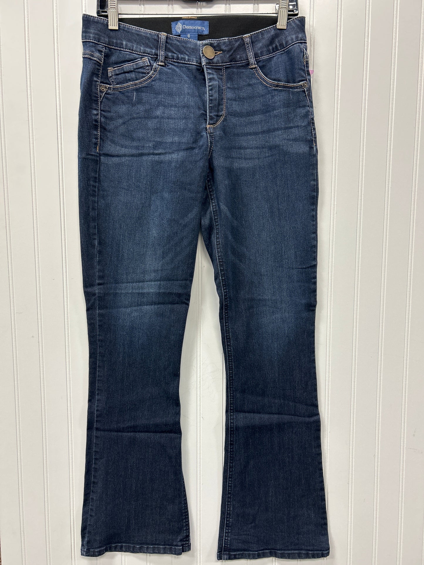 Jeans Boot Cut By Democracy In Blue Denim, Size:8