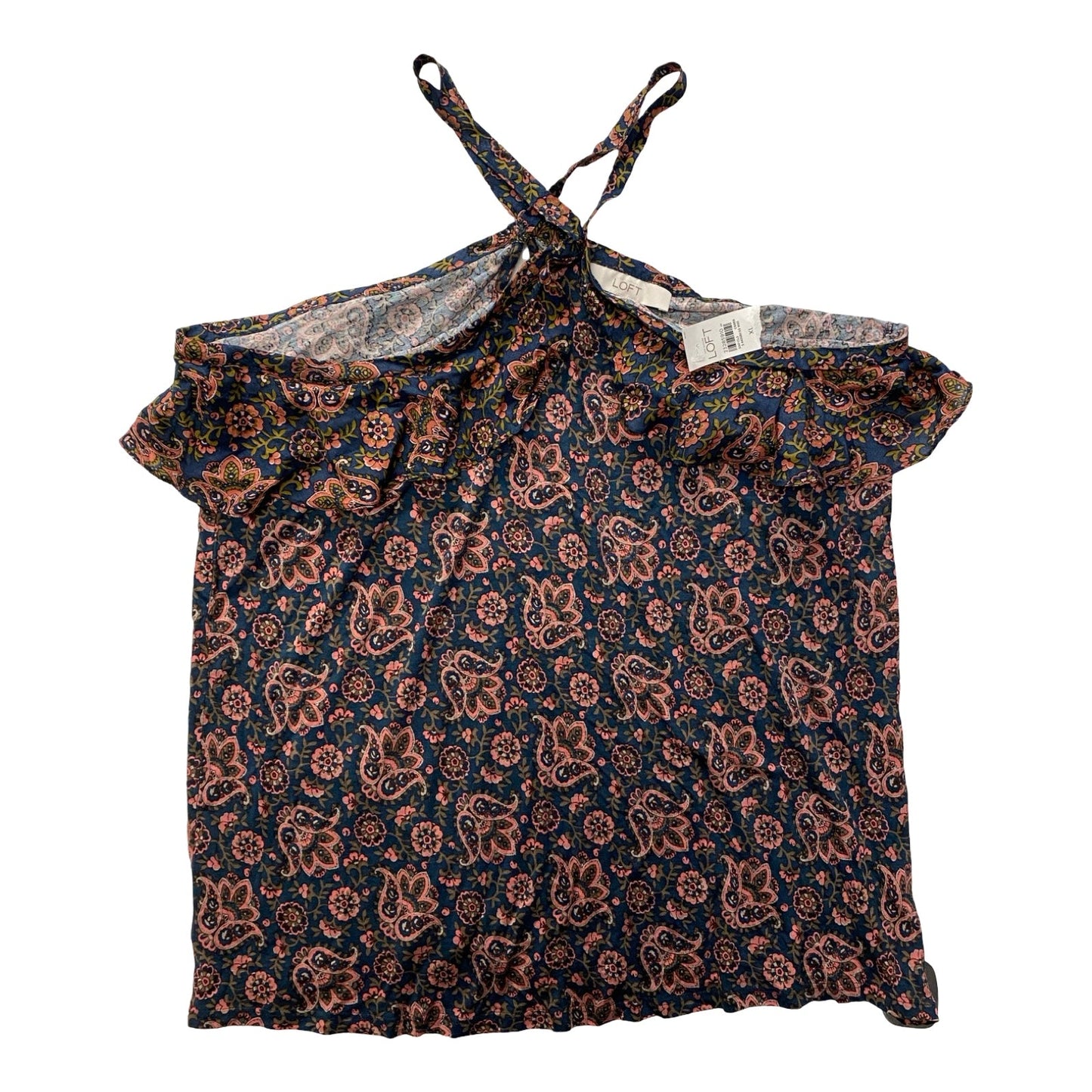 Top Sleeveless By Loft In Multi, Size:Xl