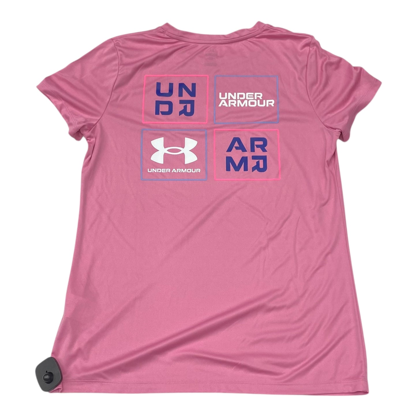 Athletic Top Ss By Under Armour In Pink, Size:M