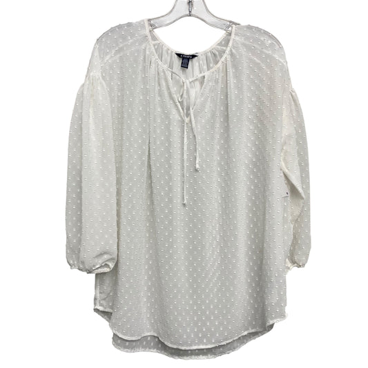 Top Ls By Chaps In White, Size:L