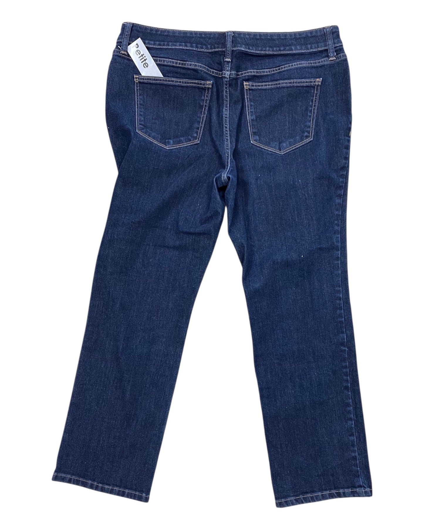 Jeans Straight By St Johns Bay In Blue Denim, Size:14P
