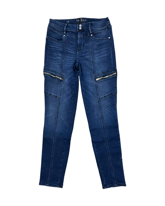 Jeans Skinny By White House Black Market In Blue Denim, Size:2