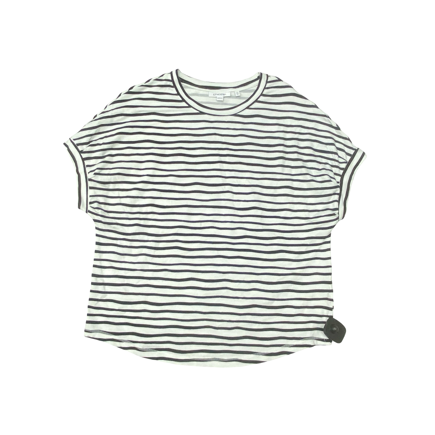 Top Sleeveless By Chicos In Striped Pattern, Size:S