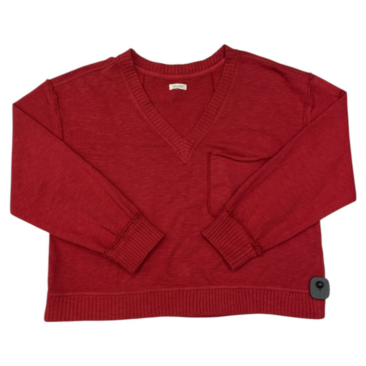 Top Ls By Pilcro In Red, Size:L