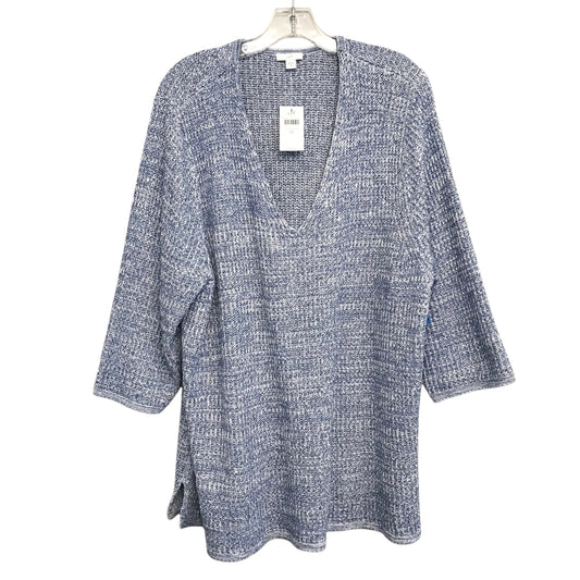 Sweater By J. Jill In Blue & White, Size:3X