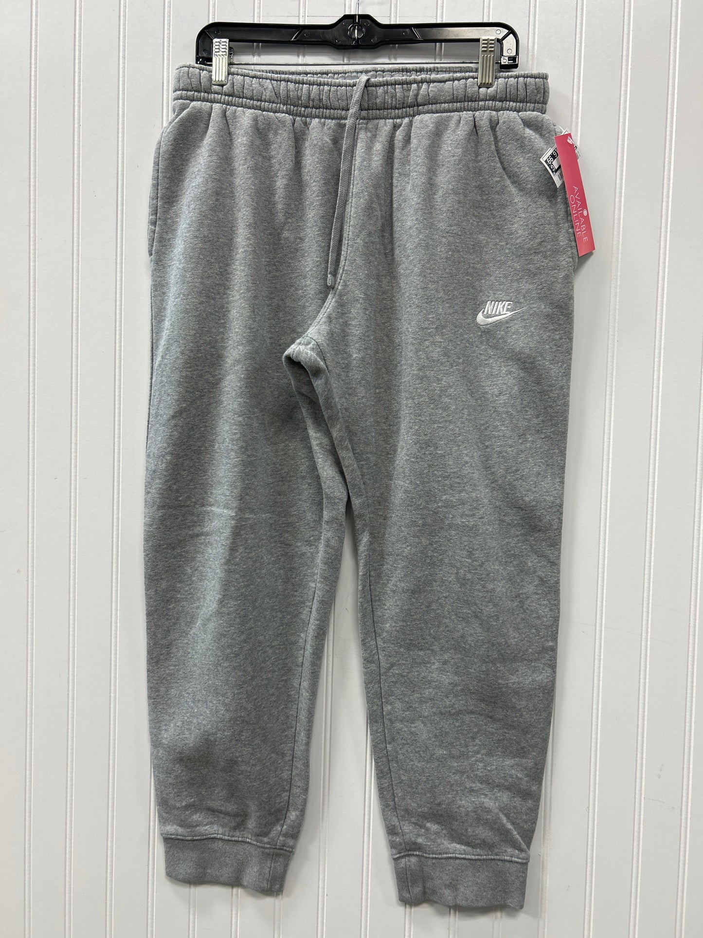 Athletic Pants By Nike Apparel In Grey, Size:L