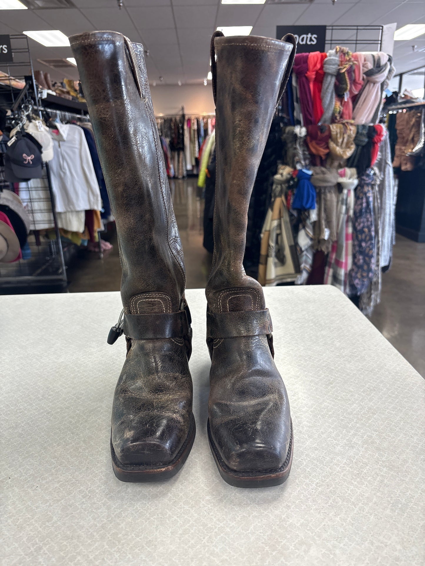 Boots Designer By Frye In Brown, Size:8