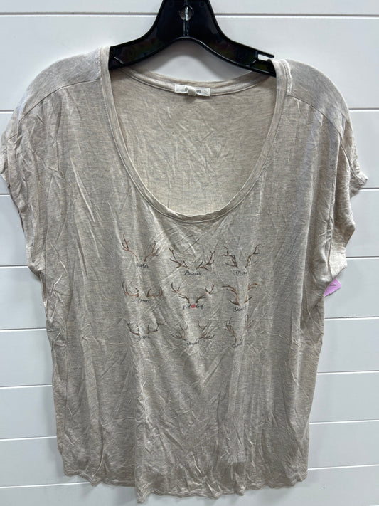 Top Ss By Maurices In Cream, Size:Xl