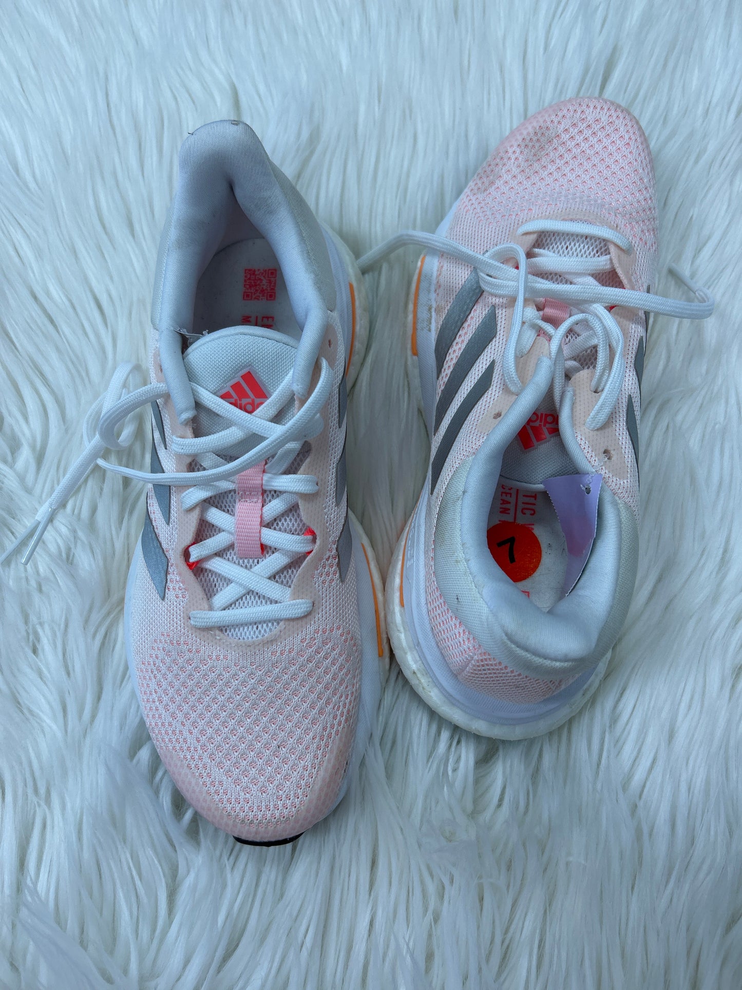 Shoes Athletic By Adidas In Pink & White, Size:7