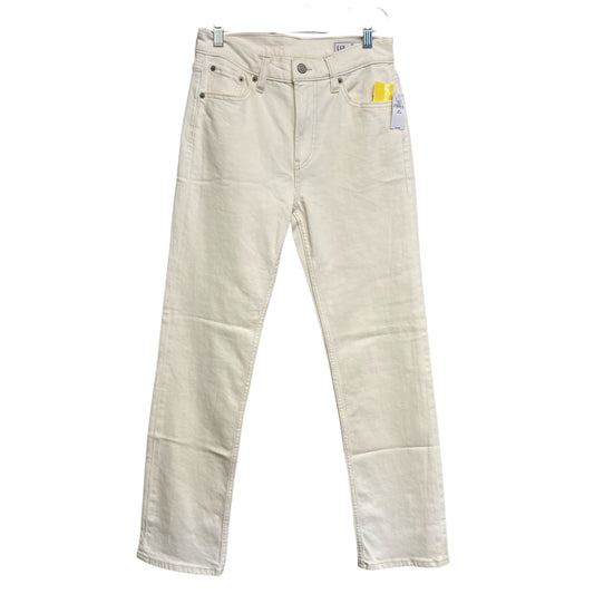 Jeans Straight By Gap In Cream, Size:2P
