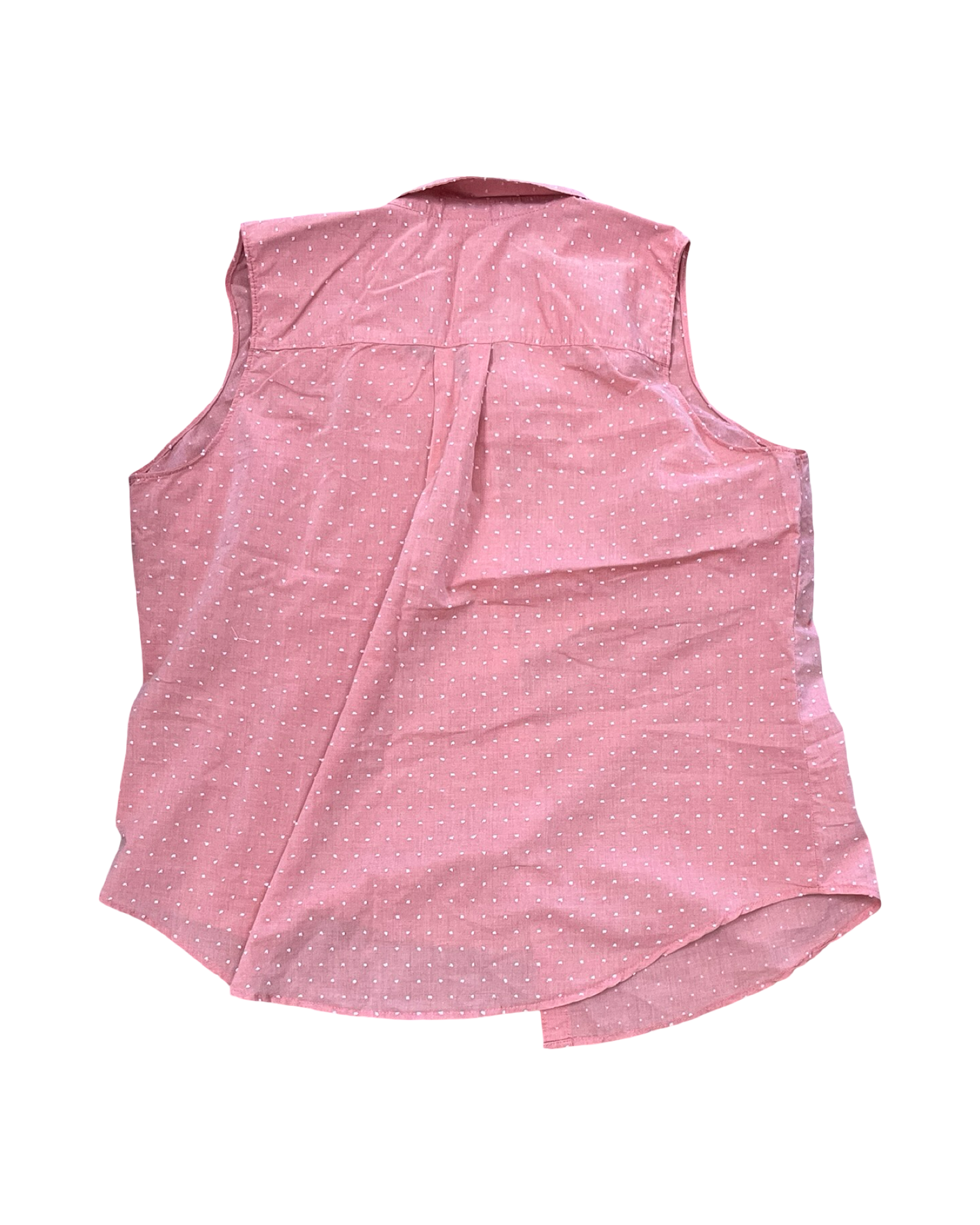 Top Sleeveless By St Johns Bay In Peach, Size:1X