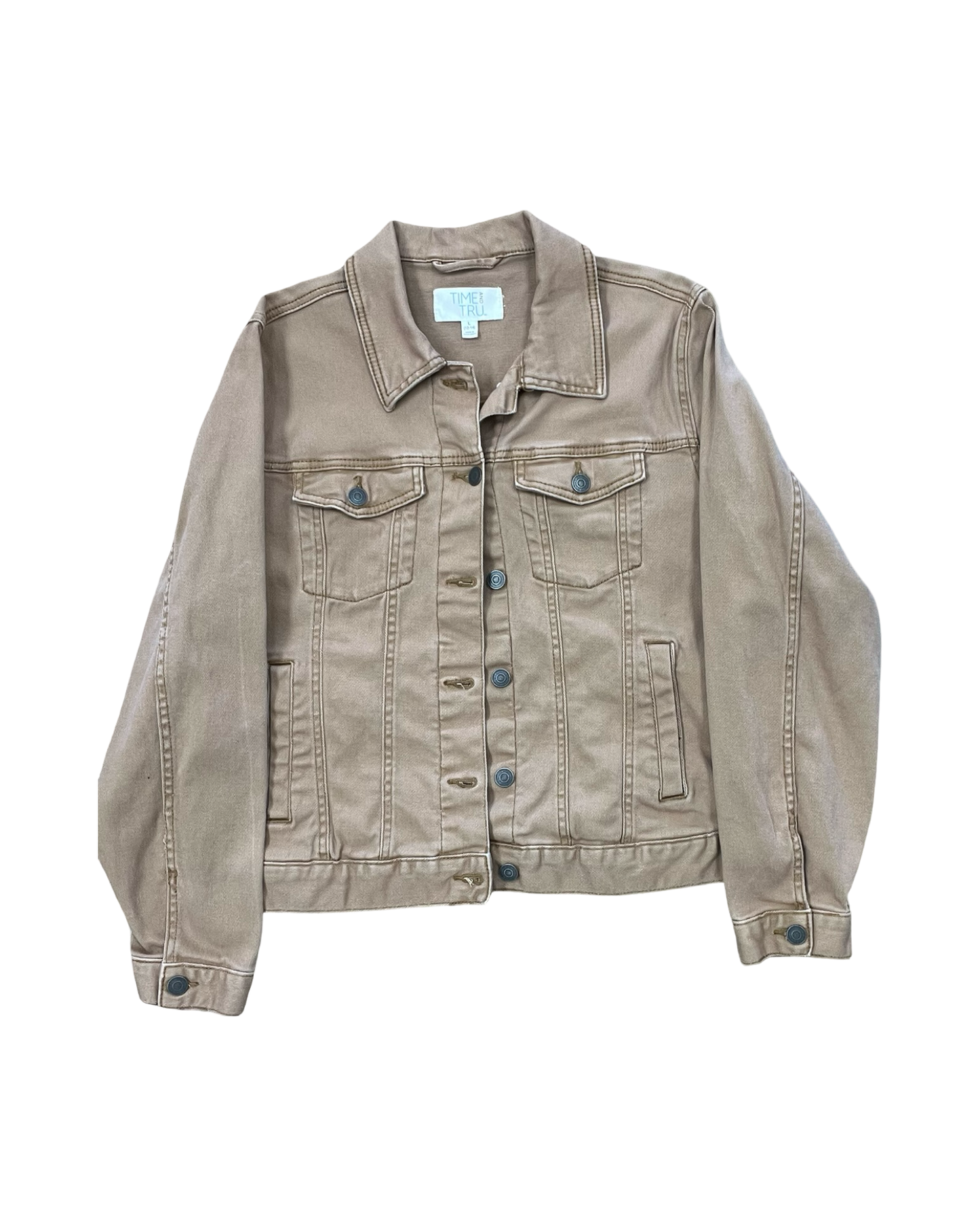 Jacket Denim By Time And Tru In Camouflage Print, Size:L