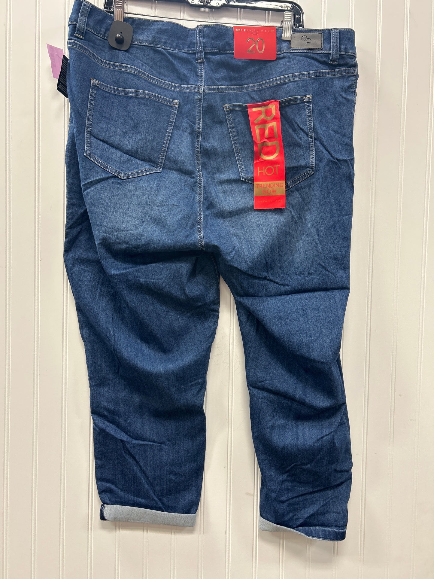 Jeans Skinny By Celebrity Pink In Blue Denim, Size:20 NWT