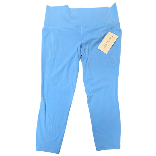 Athletic Leggings Capris By Athleta In Blue, Size:L