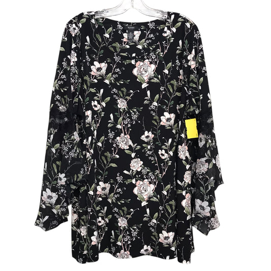 Top Ls By Alfani In Floral Print, Size:2X