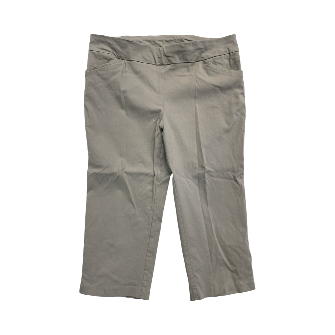 Pants Cropped By Chicos In Cream, Size:Xl
